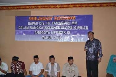 H. Tamanuri, MM., Anggota DPR RI Fraksi Nasdem Sosialisasi 4 Pilar Kebangsaan