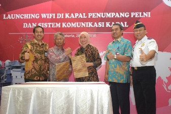 PT. Telkom Sediakan Sistem Komunikasi Kapal dan Wifi di Atas Kapal Pelni