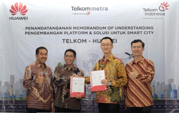 Telkom dan Huawei Kembangkan Platform & Solusi Untuk Smart City Nusantara