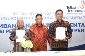 Sinergi Telkom & Taspen Sepakati Pengembangan & Implementasi Digitalisasi Pembayaran Pensiun