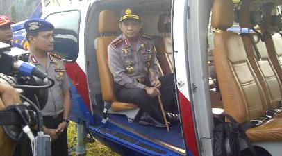 Naik Heli, Kapolri Jenderal Tito Karnavian Cek Jalur Mudik di Cikopo & Brebes