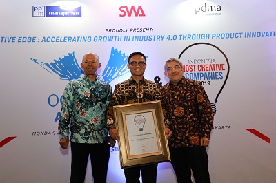 PT. Telkom Dapat Penghargaan Indonesia Most Creative Companies 2019